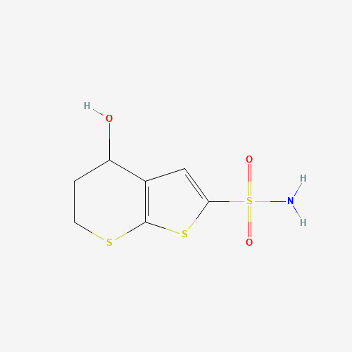 4-hydroxy-5,6-dihydro-4H-thieno[2,3-b]thiopyran-2-sulfonamide (CAS: 105951-34-6) - Related Chemical Product