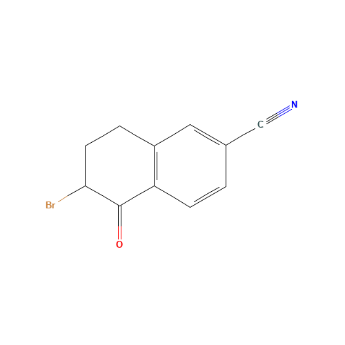 6-bromo-5-oxo-7,8-dihydro-6H-naphthalene-2-carbonitrile (CAS: 136080-84-7) - Related Chemical Product