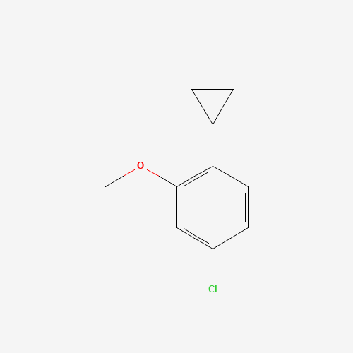 4-chloro-1-cyclopropyl-2-methoxybenzene (CAS: 1095539-56-2) - Chemical Structure and Molecular Formula 