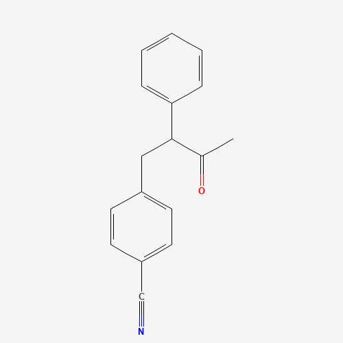 4-(3-oxo-2-phenylbutyl)benzonitrile (CAS: 54636-71-4) - Chemical Structure and Molecular Formula 