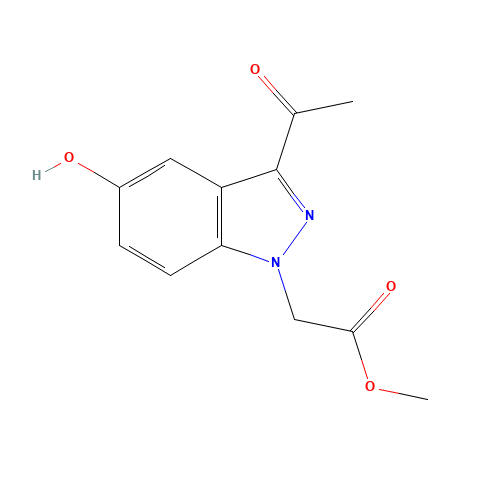 methyl 2-(3-acetyl-5-hydroxyindazol-1-yl)acetate (CAS: 1386457-59-5) - Related Chemical Product
