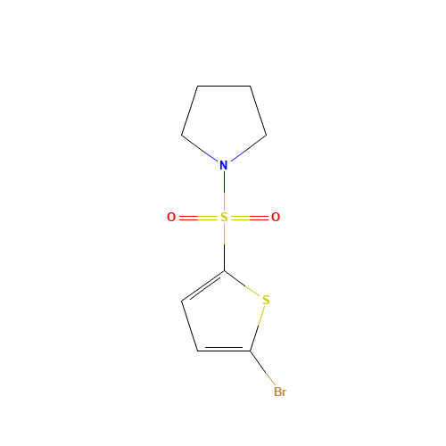 1-(5-bromothiophen-2-yl)sulfonylpyrrolidine (CAS: 81597-72-0) - Related Chemical Product
