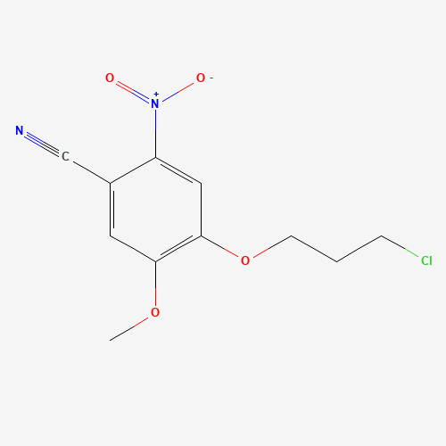 4-(3-chloropropoxy)-5-methoxy-2-nitrobenzonitrile (CAS: 1122661-13-5) - Related Chemical Product