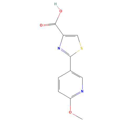 2-(6-methoxypyridin-3-yl)-1,3-thiazole-4-carboxylic acid (CAS: 400776-18-3) - Related Chemical Product