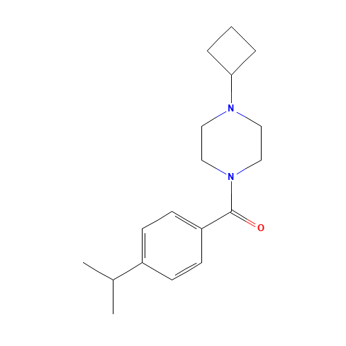 (4-cyclobutylpiperazin-1-yl)-(4-propan-2-ylphenyl)methanone (CAS: 1000405-02-6) - Related Chemical Product