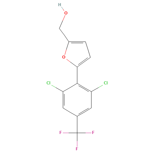 [5-[2,6-dichloro-4-(trifluoromethyl)phenyl]furan-2-yl]methanol (CAS: 259243-86-2) - Related Chemical Product