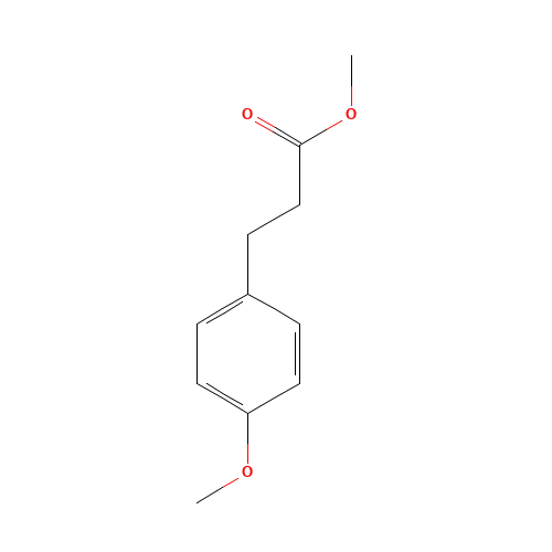 methyl 3-(4-methoxyphenyl)propanoate (CAS: 15823-04-8) - Chemical Structure and Molecular Formula 