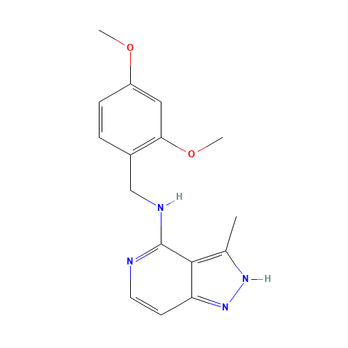 N-[(2,4-dimethoxyphenyl)methyl]-3-methyl-2H-pyrazolo[4,3-c]pyridin-4-amine (CAS: 1246346-91-7) - Related Chemical Product