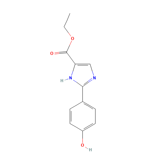 ethyl 2-(4-oxocyclohexa-2,5-dien-1-ylidene)-1,3-dihydroimidazole-4-carboxylate (CAS: 102151-69-9) - Chemical Structure and Molecular Formula 
