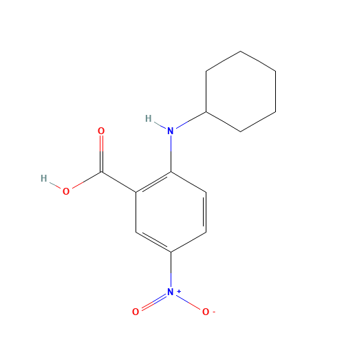 2-(cyclohexylamino)-5-nitrobenzoic acid (CAS: 66380-72-1) - Related Chemical Product
