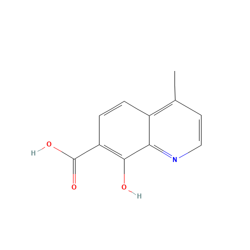 8-hydroxy-4-methylquinoline-7-carboxylic acid (CAS: 422550-71-8) - Chemical Structure and Molecular Formula 