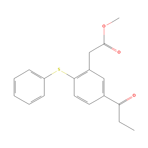 methyl 2-(2-phenylsulfanyl-5-propanoylphenyl)acetate (CAS: 108051-48-5) - Related Chemical Product