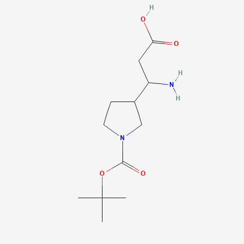 3-amino-3-[1-[(2-methylpropan-2-yl)oxycarbonyl]pyrrolidin-3-yl]propanoic acid (CAS: 889949-27-3) - Related Chemical Product