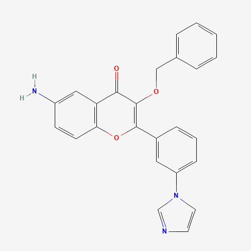 6-amino-2-(3-imidazol-1-ylphenyl)-3-phenylmethoxychromen-4-one (CAS: 1187087-62-2) - Related Chemical Product
