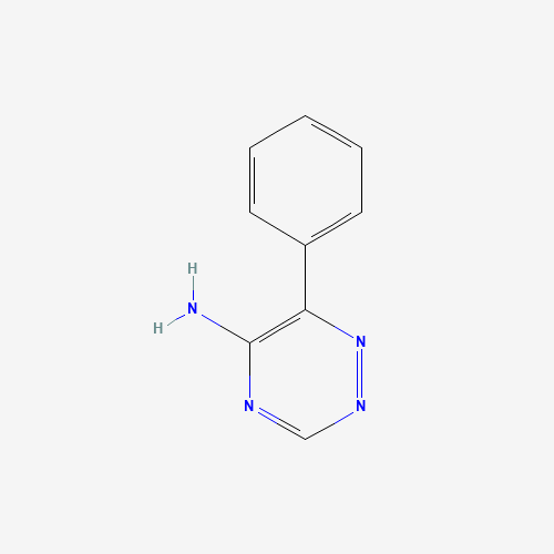 6-phenyl-1,2,4-triazin-5-amine (CAS: 15969-31-0) - Chemical Structure and Molecular Formula 