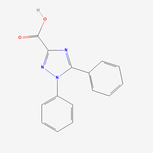 1,5-diphenyl-1,2,4-triazole-3-carboxylic acid (CAS: 24058-92-2) - Chemical Structure and Molecular Formula 