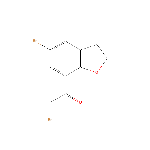 2-bromo-1-(5-bromo-2,3-dihydro-1-benzofuran-7-yl)ethanone (CAS: 690632-70-3) - Related Chemical Product