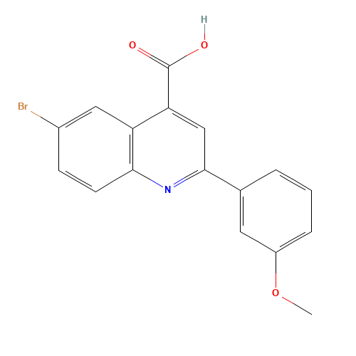 6-bromo-2-(3-methoxyphenyl)quinoline-4-carboxylic acid (CAS: 351329-64-1) - Related Chemical Product