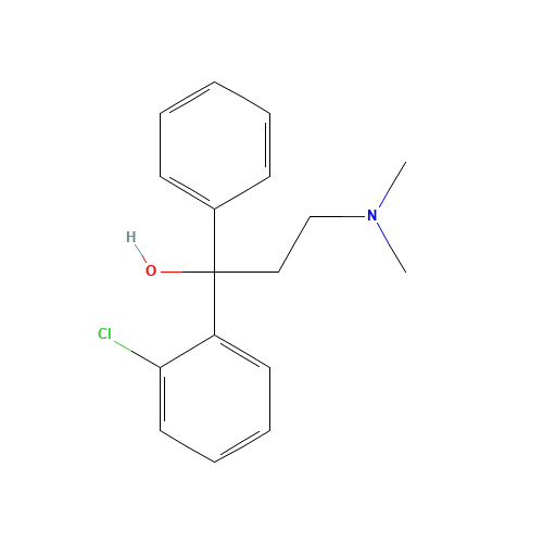 1-(2-chlorophenyl)-3-(dimethylamino)-1-phenylpropan-1-ol (CAS: 791-35-5) - Related Chemical Product