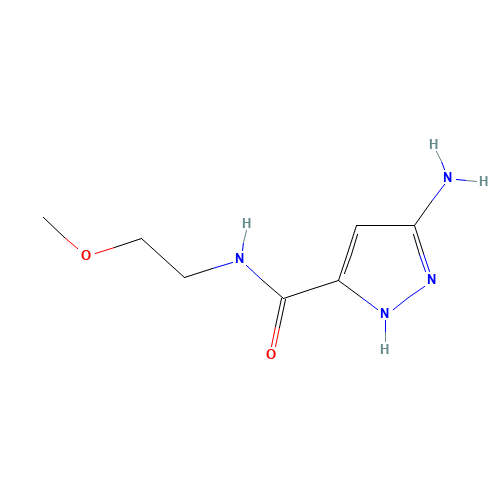 3-amino-N-(2-methoxyethyl)-1H-pyrazole-5-carboxamide (CAS: 1342836-84-3) - Related Chemical Product