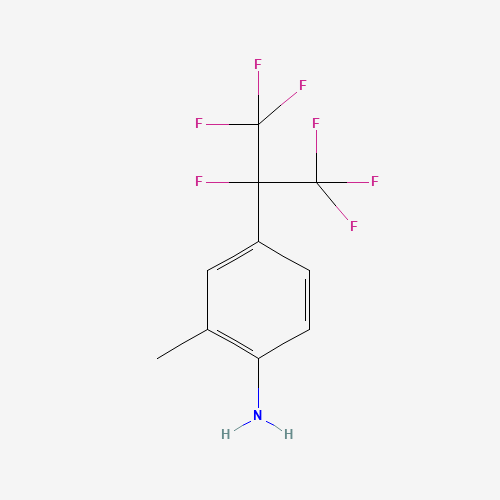 4-(1,1,1,2,3,3,3-heptafluoropropan-2-yl)-2-methylaniline (CAS: 238098-26-5) - Related Chemical Product