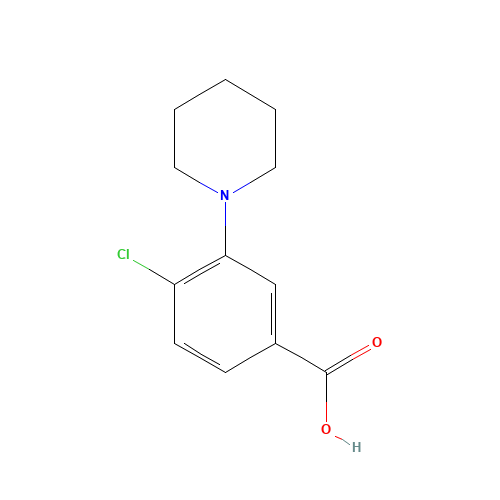 4-chloro-3-piperidin-1-ylbenzoic acid (CAS: 886501-28-6) - Related Chemical Product