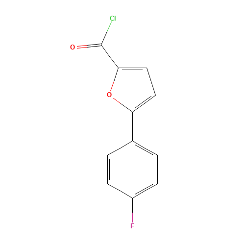 5-(4-fluorophenyl)furan-2-carbonyl chloride (CAS: 380889-69-0) - Chemical Structure and Molecular Formula 