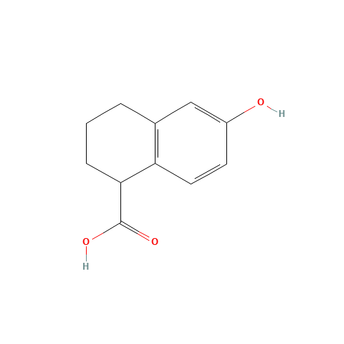 6-hydroxy-1,2,3,4-tetrahydronaphthalene-1-carboxylic acid (CAS: 80859-00-3) - Chemical Structure and Molecular Formula 
