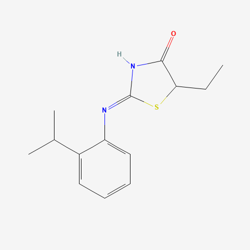 5-ethyl-2-(2-propan-2-ylanilino)-1,3-thiazol-4-one (CAS: 862483-73-6) - Related Chemical Product