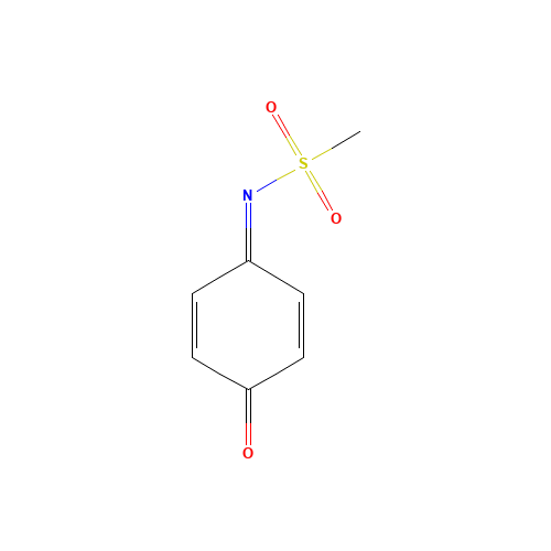 N-(4-oxocyclohexa-2,5-dien-1-ylidene)methanesulfonamide (CAS: 73021-84-8) - Chemical Structure and Molecular Formula 
