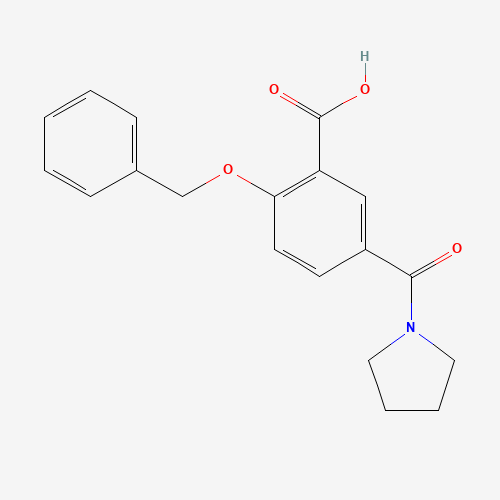 2-phenylmethoxy-5-(pyrrolidine-1-carbonyl)benzoic acid (CAS: 1285516-57-5) - Related Chemical Product