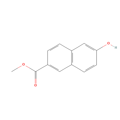methyl 6-hydroxynaphthalene-2-carboxylate (CAS: 17295-11-3) - Chemical Structure and Molecular Formula 
