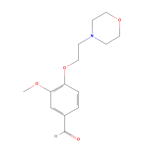 3-methoxy-4-(2-morpholin-4-ylethoxy)benzaldehyde (CAS: 6131-05-1) - Related Chemical Product