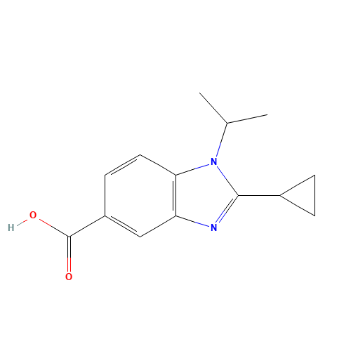 2-cyclopropyl-1-propan-2-ylbenzimidazole-5-carboxylic acid (CAS: 1096908-29-0) - Related Chemical Product