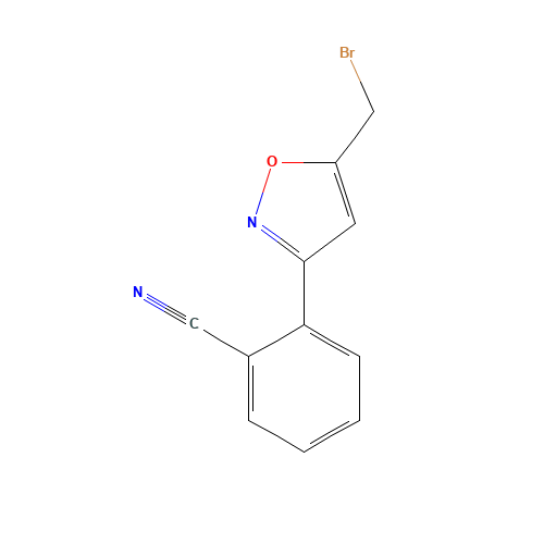 2-[5-(bromomethyl)-1,2-oxazol-3-yl]benzonitrile (CAS: 1158735-29-5) - Related Chemical Product