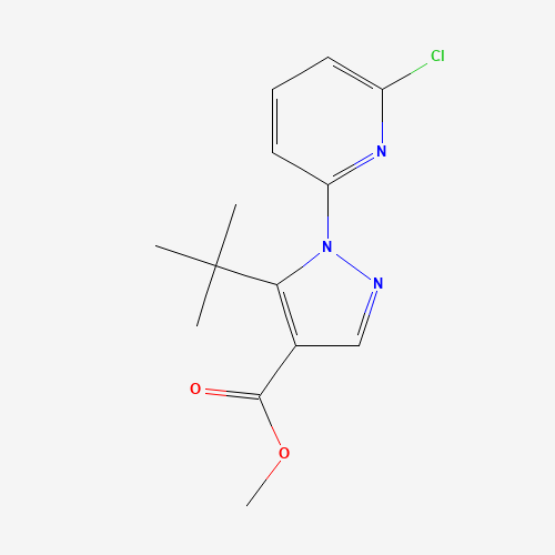 methyl 5-tert-butyl-1-(6-chloropyridin-2-yl)pyrazole-4-carboxylate (CAS: 1150164-37-6) - Related Chemical Product