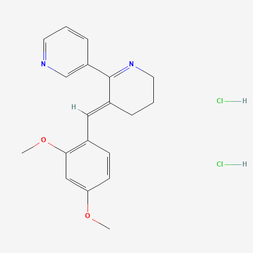 3-[5-[(2,4-dimethoxyphenyl)methyl]-2,3,4,5-tetrahydropyridin-6-yl]pyridine (CAS: 156223-05-1) - Related Chemical Product