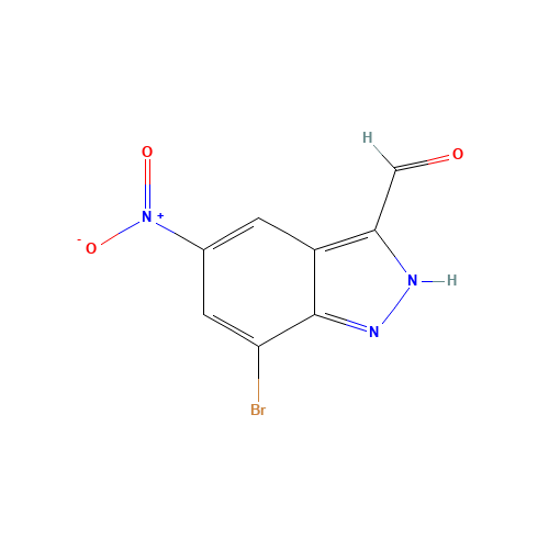 7-bromo-5-nitro-2H-indazole-3-carbaldehyde (CAS: 1000343-53-2) - Related Chemical Product