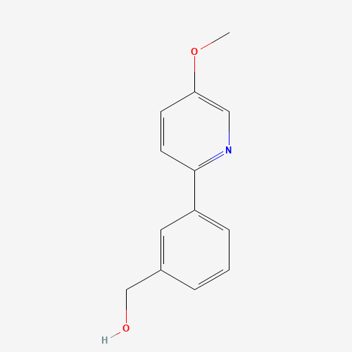 [3-(5-methoxypyridin-2-yl)phenyl]methanol (CAS: 1349715-56-5) - Chemical Structure and Molecular Formula 