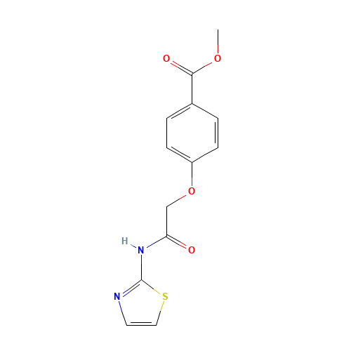 methyl 4-[2-oxo-2-(1,3-thiazol-2-ylamino)ethoxy]benzoate (CAS: 174665-51-1) - Related Chemical Product