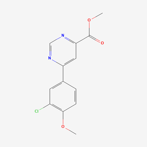 methyl 6-(3-chloro-4-methoxyphenyl)pyrimidine-4-carboxylate (CAS: 1207724-96-6) - Related Chemical Product