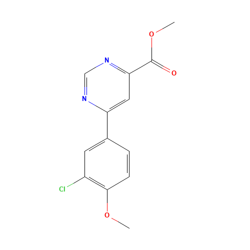 methyl 6-(3-chloro-4-methoxyphenyl)pyrimidine-4-carboxylate (CAS: 1207724-96-6) - Related Chemical Product