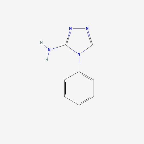 4-phenyl-1,2,4-triazol-3-amine (CAS: 2434-63-1) - Chemical Structure and Molecular Formula 