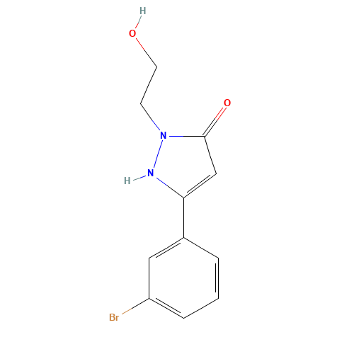 5-(3-bromophenyl)-2-(2-hydroxyethyl)-1H-pyrazol-3-one (CAS: 1289203-77-5) - Related Chemical Product