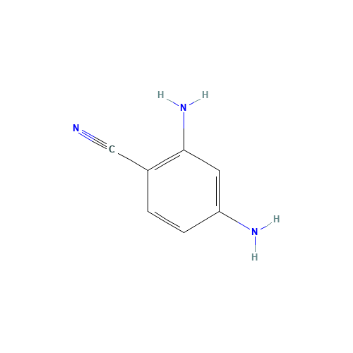 2,4-diaminobenzonitrile (CAS: 37705-82-1) - Chemical Structure and Molecular Formula 