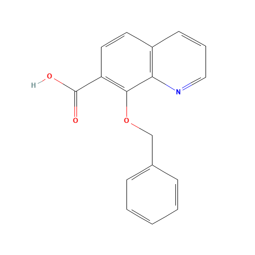 8-phenylmethoxyquinoline-7-carboxylic acid (CAS: 630414-70-9) - Chemical Structure and Molecular Formula 