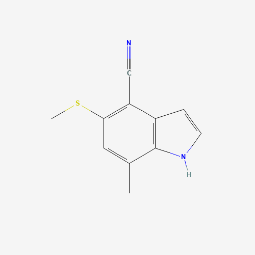 7-methyl-5-methylsulfanyl-1H-indole-4-carbonitrile (CAS: 1481630-91-4) - Related Chemical Product