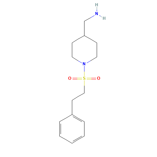[1-(2-phenylethylsulfonyl)piperidin-4-yl]methanamine (CAS: 455267-21-7) - Related Chemical Product