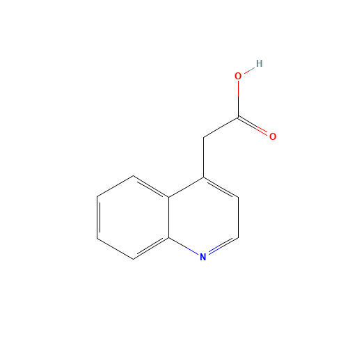 2-quinolin-4-ylacetic acid (CAS: 109922-57-8) - Chemical Structure and Molecular Formula 