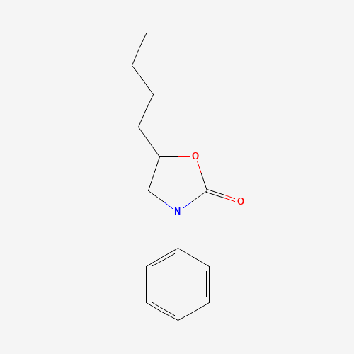 5-butyl-3-phenyl-1,3-oxazolidin-2-one (CAS: 1174337-23-5) - Chemical Structure and Molecular Formula 